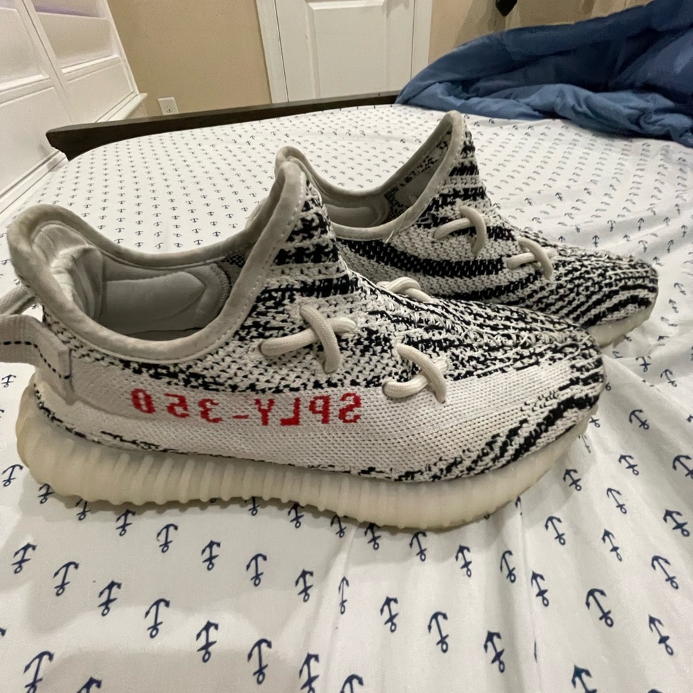 Zebra Yeezys
